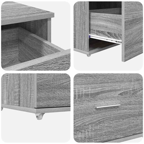  Stol Siva Sonoma 131,5 x 50 x 106,5 cm Konstruirano drvo Slike