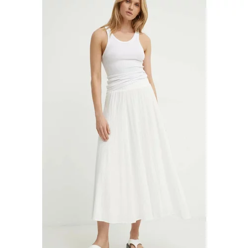 Resume Pamučna suknja Résumé BuranoRS Skirt boja: bijela, midi, širi se prema dolje, 121861183