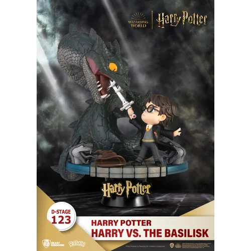 BEAST Kingdom DS-123 Harry Potter-Harry vs. the Basilisk Diorama Stage D-Stage Figure Statue, (21255836)