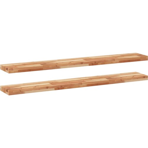 vidaXL Plutajuće police 2kom s uljnim premazom 160x20x4cm drvo bagrema - Uljni premaz 160 x 20 x 4 cm 2 1 Cijene