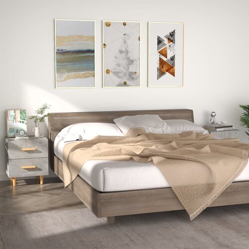  Noćni ormarići 2 kom siva boja betona 40 x 35 x 47,5 cm Cene