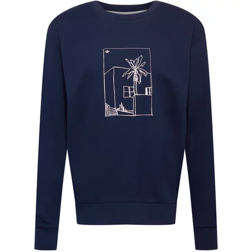 Adidas Sweater majica mornarsko plava / bijela