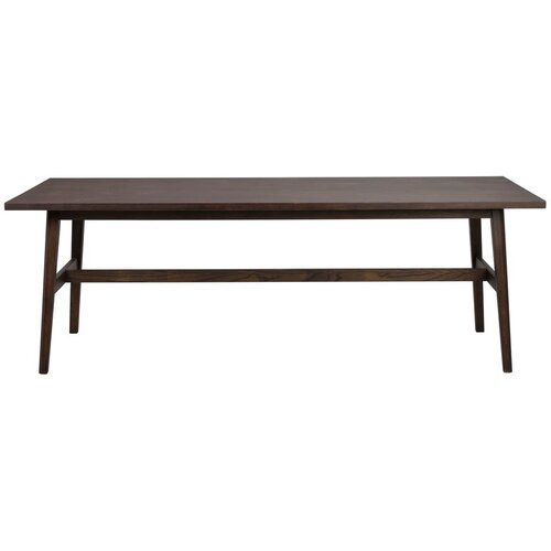 Rowico Temno rjava jedilna miza v hrastovem dekorju 100x220 cm Plainfield – Cene