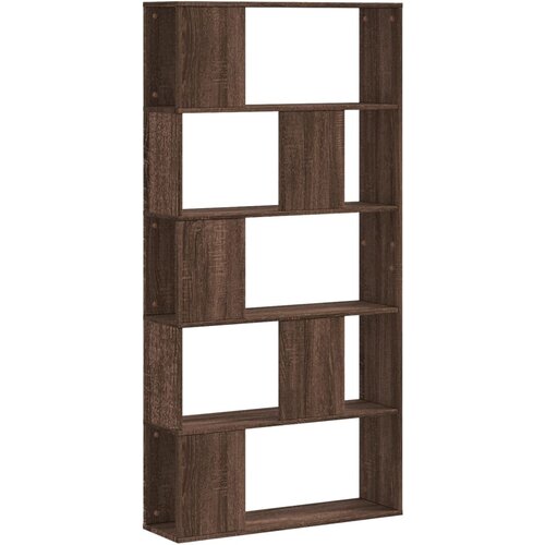 Maison Chic Knjižna omara - Knjižni regal 5-nadstopna rjavi hrast 80,5x23,5x162,5 cm, (21725729) Cene