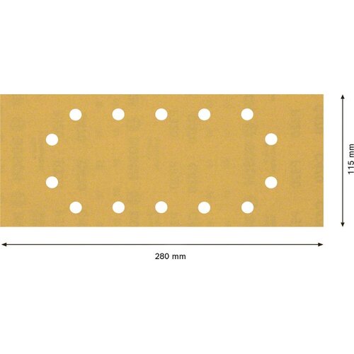 Bosch EXPERT C470 brusni papir sa 14 rupa za vibracione brusilice od 115 x 280 mm, G 320, 10 delova 2608900869 Slike