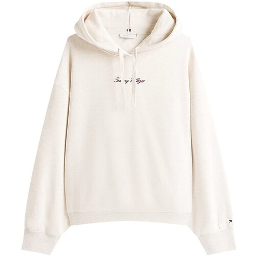 Tommy Hilfiger Puloverji CLASSIC SCRIPT FLEEC WW0WW47459 Bež Slike
