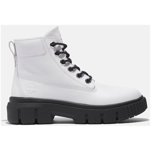 Timberland Gležnjarji Grey mid lace boot Bela Slike