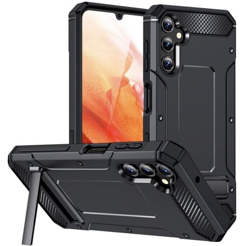  Hibridni za&amp;scaron;čitni ovitek Hybrid Armor Kickstand za Samsung Galaxy A14 4G / A14 5G &amp;ndash; črn Slike