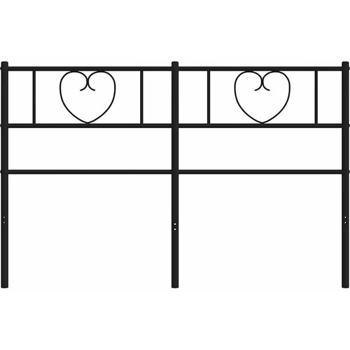  Metalno zamjensko uzglavlje crno 160 cm Slike