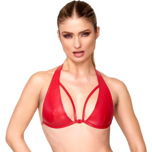Noir Handmade F392 Troublemaker Bralette Red XXXL Slike