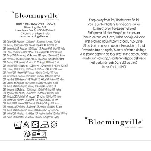 Bloomingville Smeđa deka od recikliranog pamuka 130x160 cm Eydis &amp;ndash; Slike