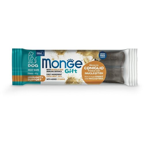 Monge meat bars immunity support poslastica za pse, zečetia sa nukleotidima, 40g Cene