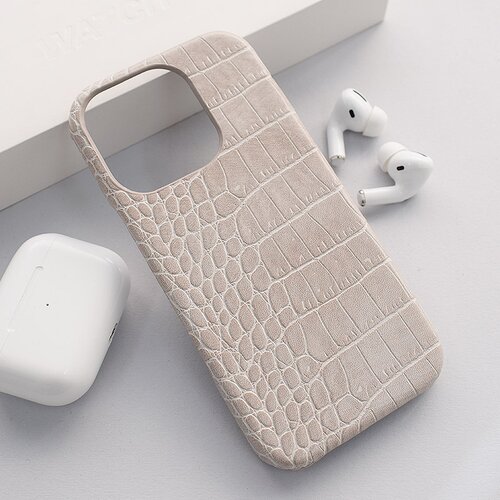  Maska za iPhone 16 Pro krem Croco Leather Cene