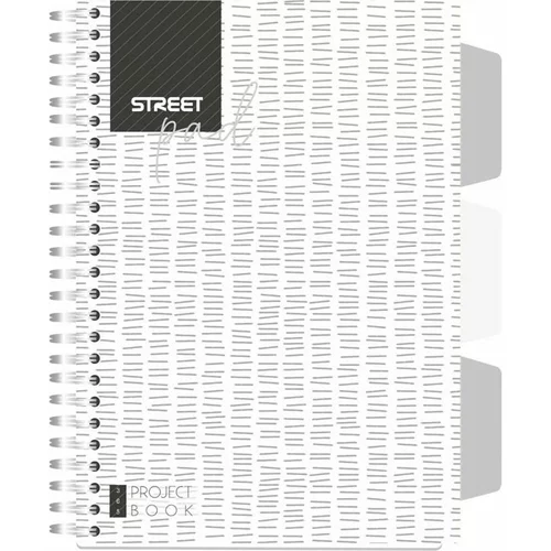 STREET zvezek A5 pad white 1R pr, črte, 100 listov