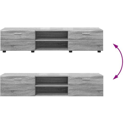 VidaXL TV ormar Sivi hrast sonoma 150 x 39 x 30 cm Konstruirano drvo Slike
