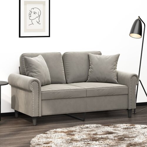 vidaXL Ukrasni jastuci 2 kom svjetlosivi 40 x 40 cm baršunasti Cijene