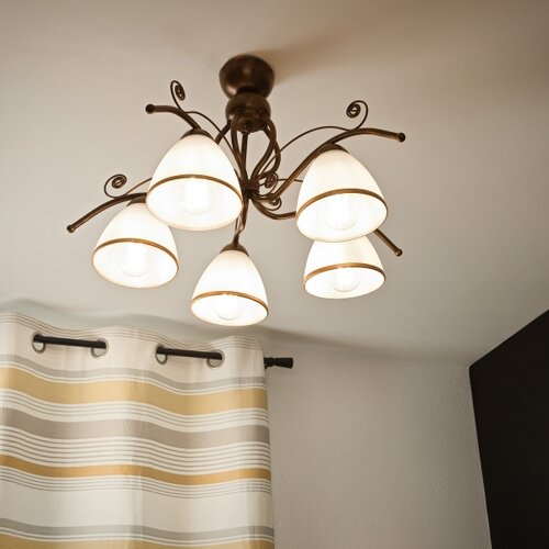  Brilagi - LED plafonski luster ANTICO 5xE27/60W/230V bronza patina Slike