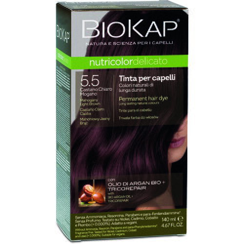 Biokap Delicato Farba za kosu, Mahagoni svetlo smeđa Slike