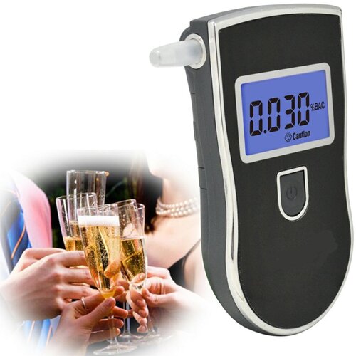 Digitalni alkotester z LCD zaslonom + ustniki Slike