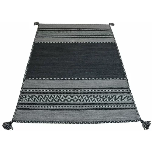 Webtappeti tamno sivi pamučni tepih Antique kilim, 60 x 90 cm