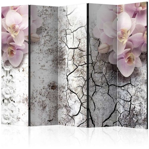  Paravan u 5 dijelova - Bright red orchids II [Room Dividers] 225x172 Slike