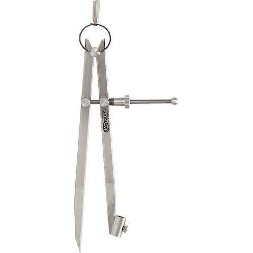 Ks Tools Precizno vzmetno šestilo s konico, z držalom za svinčnik, polmer 210 mm Cene