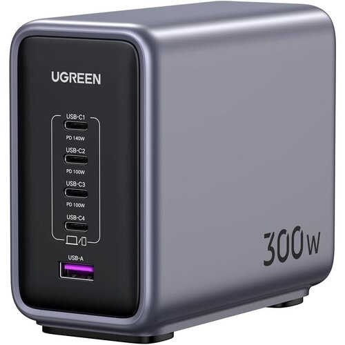 Ugreen cd333 nexode 300w 5-port pd gan fast charger eu ( 093-0020 ) Slike