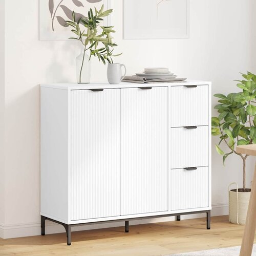 VidaXL Kreveta s ladicama Bijelo 89,5 x 33 x 82 cm Konstruirano drvo Slike