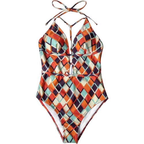 ženski jednodelni kupaći kostim J11 šareni Slike