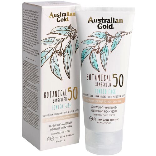 Australian Gold Botanical Sunscreen Tinted Face Fair-light SPF 50 88ml Cene