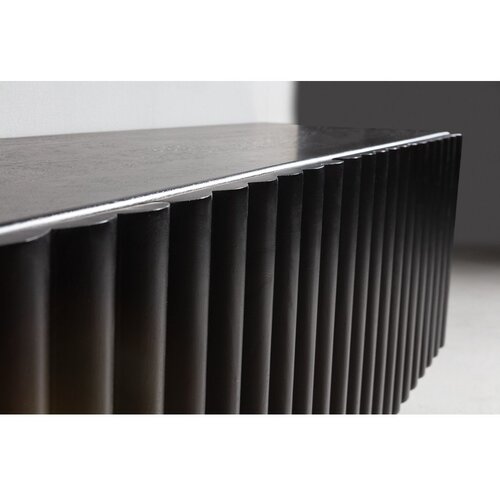 MOME Crna TV komoda od masivnog manga 160x55x40 cm Tamira &amp;ndash; Slike
