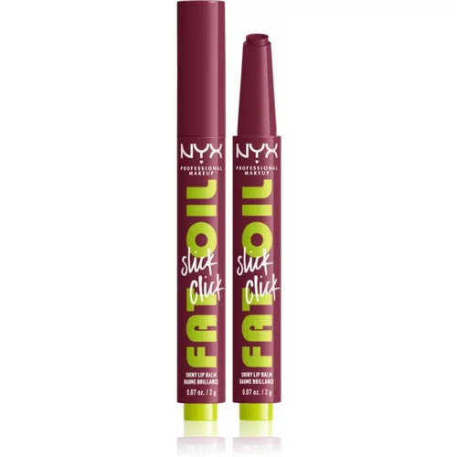 NYX Professional Makeup Fat Oil Slick Click tonirani balzam za ustnice odtenek 09 That's Major 2 g