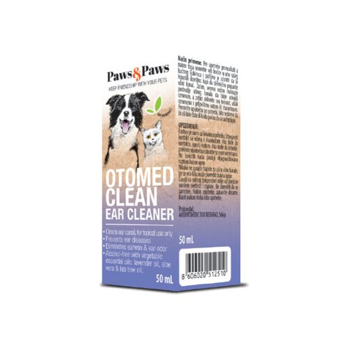 PAWS&PAWS otomed clean rastvor za ispiranje ušiju pasa i mačaka, 50ml Slike