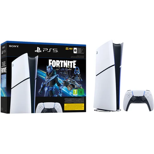 Sony PlayStation 5 Digitalna izdaja 1TB Fortnite Cobalt Star paket PEGI 7 brez pogona (Modelna skupina - Slim)