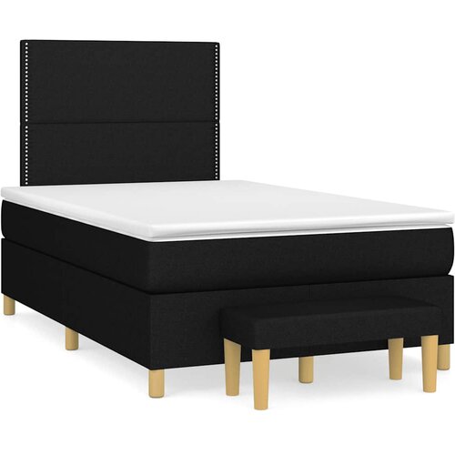  box spring s madracem crni 120 x 190 cm od tkanine Cijene