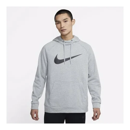 Nike Dri-Fit Swoosh Hoodie, Dark Grey Heather/Black - M, (20490175)