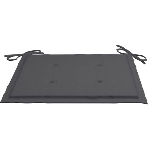  Sklopive stolice 8 kom s jastucima od punog bagremovog drva Antracitno siva Slike