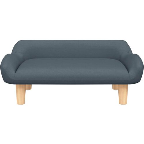 Krevet za pse tamnosivi 70x40x24 cm od tkanine Slike