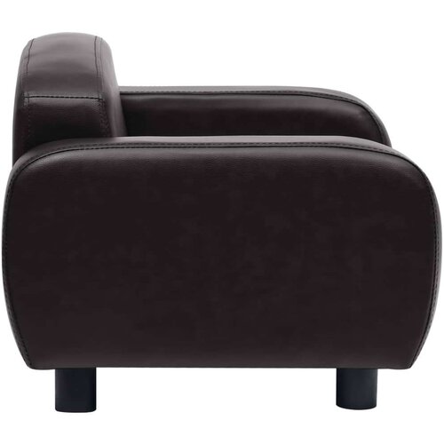 VidaXL Sofa za pse crna 80 x 50 x 40 cm od umjetne kože Slike