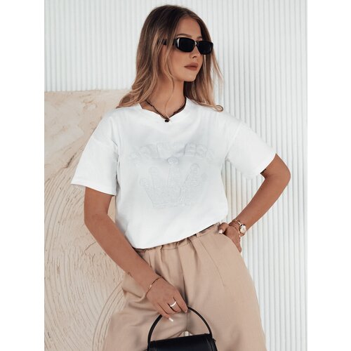 DStreet T-shirt damski PRINCY biały Slike
