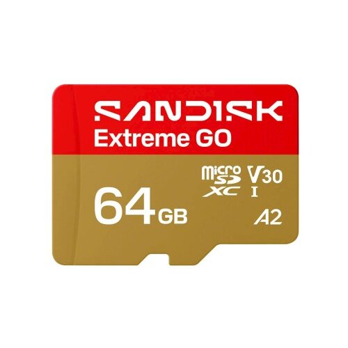 San Disk SDXC micro 64GB Extreme GO, 170/80MB/s, UHS-I, V30, U3, A2 Cene