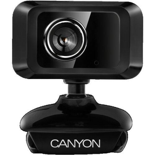 Canyon Enhanced 1.3 Megapixels resolution webcam with USB2.0 connector, viewing angle 40°, cable length 1.25m, Black, 49.9x46.5x55.4mm, 0.0 Slike