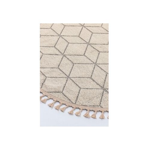 Conceptum Hypnose Tepih Bukle 1407, O100 cm, Bijeli Cene