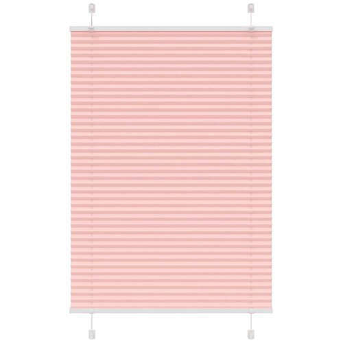 vidaXL Plisirana zavesa roza 95x100 cm, &scaron;irina blaga 94,4 cm, poliester, (5000298456) Cene