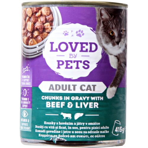 Love by pet Hrana za macke gov/jetra sos LBP 415g Cene