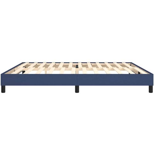  Okvir za krevet s oprugom plavi 200x200 cm od tkanine Slike