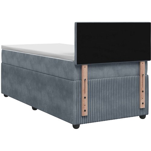  Boxspring krevet s madracem Tamnosiva 100 x 200 cm Bar&amp;scaron;un Slike