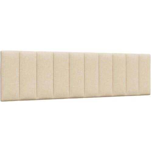  Okvir za krevet bez madraca krem 180 x 200 cm od tkanine - Krema 180 x 200 cm Slike