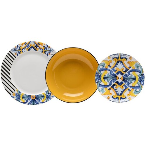 Evviva 18-delni set krožniki Milano-Bari, porcelan, stonewar Cene