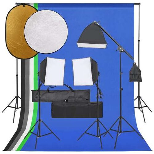  Komplet za foto studio z lučmi, ozadjem in odbojnikom Cene